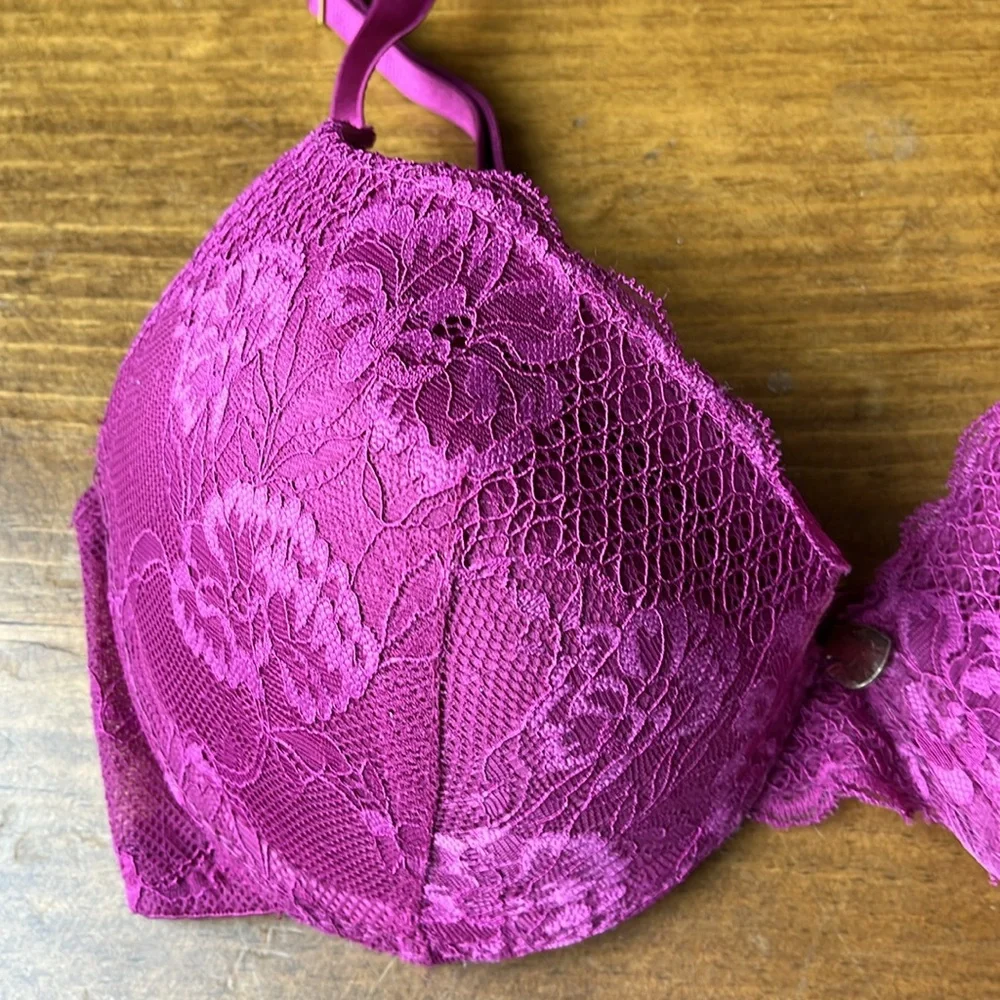 Juicy Couture Sexy Extreme Push-Up Plum Envy Bra - Sz 34C